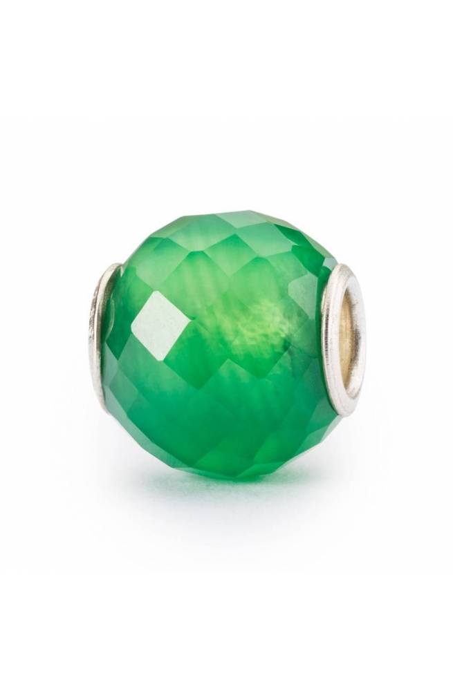 Trollbeads Facettierter runder grüner Onyx TSTBE-00036