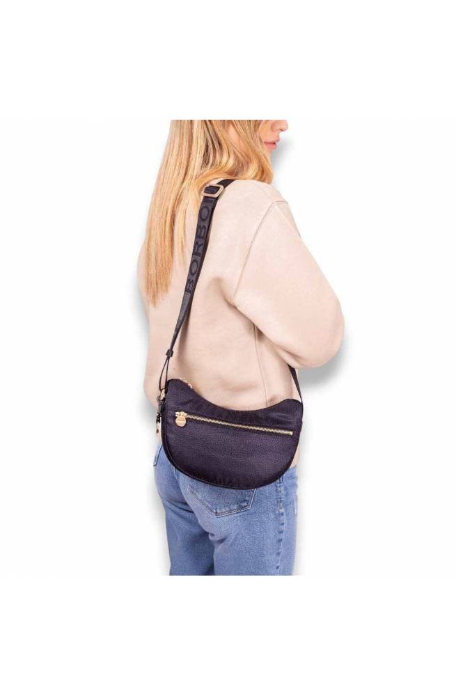 BORBONESE Borsa a tracolla LUNA BAG MINI Damen Schwarz - 934137-I15-Y66