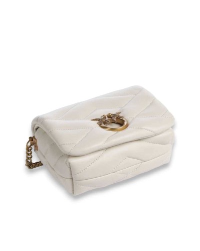 PINKO Bolso cruzados Love Click Puff Baby Mujer Blanco - 101584-A1ET-Z14Q