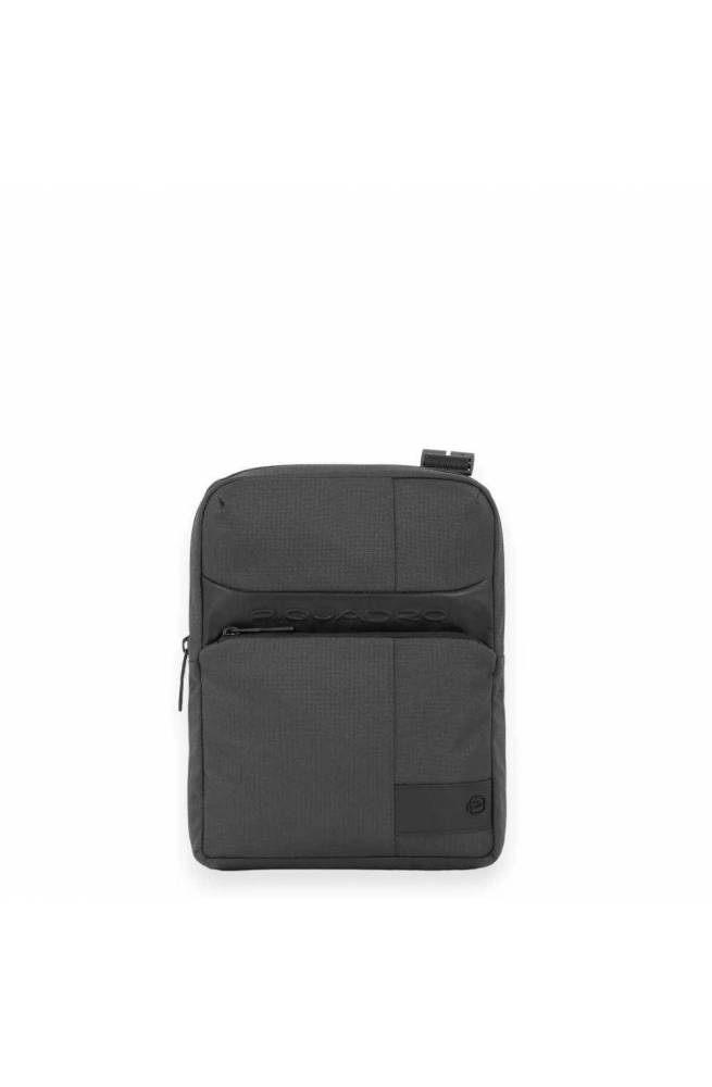 PIQUADRO Pocketbook W129 leather and fabric Gray - CA1816W129-GR