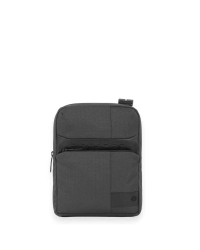 PIQUADRO Pocketbook W129 leather and fabric Gray - CA1816W129-GR
