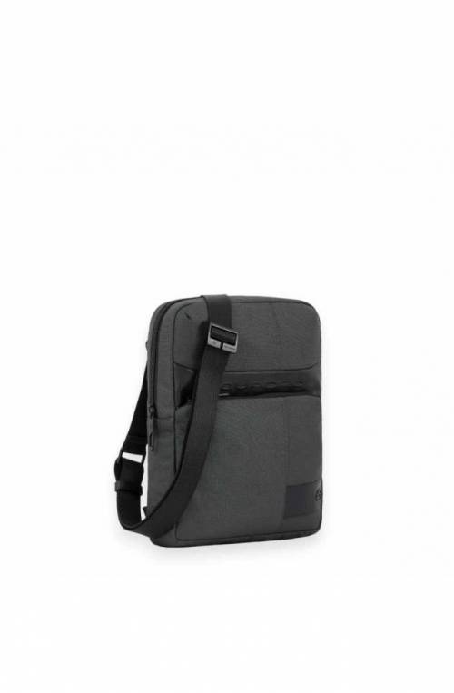 PIQUADRO Pocketbook W129 leather and fabric Gray - CA1816W129-GR