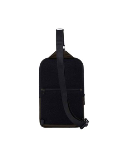 PIQUADRO Mono sling W129 leather and fabric Green - CA5751W129-VE