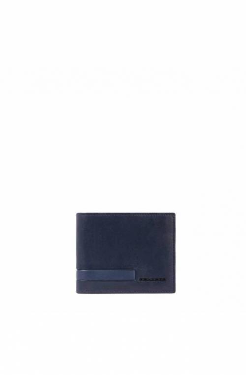 PIQUADRO Wallet S133 Male Blue - PU4518S133R-BLU