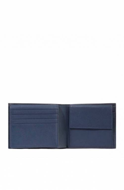 PIQUADRO Wallet S133 Male Blue - PU4518S133R-BLU