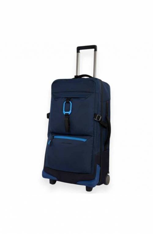 PIQUADRO Trolley Carbon Neutral Blue 2 wheels - BV6376C2O-BLU