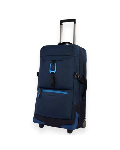 PIQUADRO Trolley Carbon Neutral Blue 2 wheels - BV6376C2O-BLU