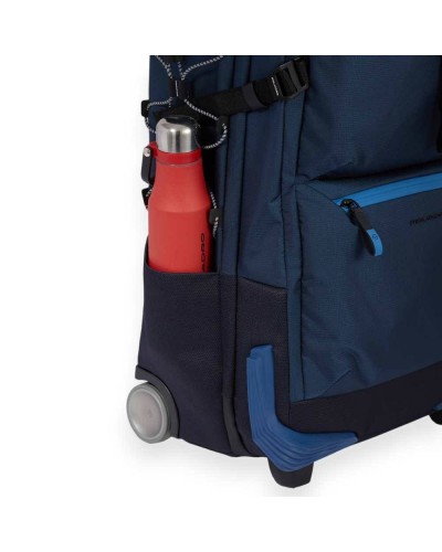 PIQUADRO Trolley Carbon Neutral Blue 2 wheels - BV6376C2O-BLU