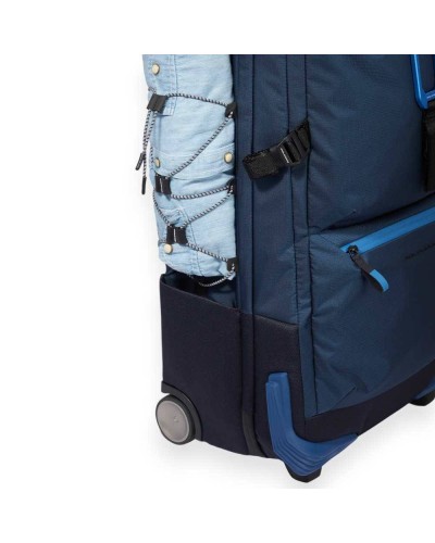PIQUADRO Trolley Carbon Neutral Blue 2 wheels - BV6376C2O-BLU
