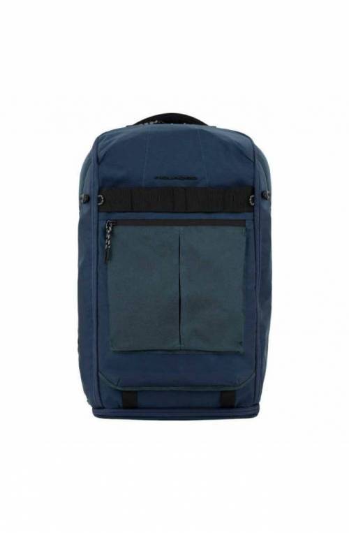 PIQUADRO Backpack Duffle bag Recycled fabric Blue - BV5993S125-BLU