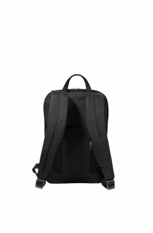 PIQUADRO Rucksack Brief Leder und Stoff Schwarz - CA6384BR2-N