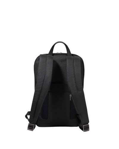 PIQUADRO Rucksack Brief Leder und Stoff Schwarz - CA6384BR2-N