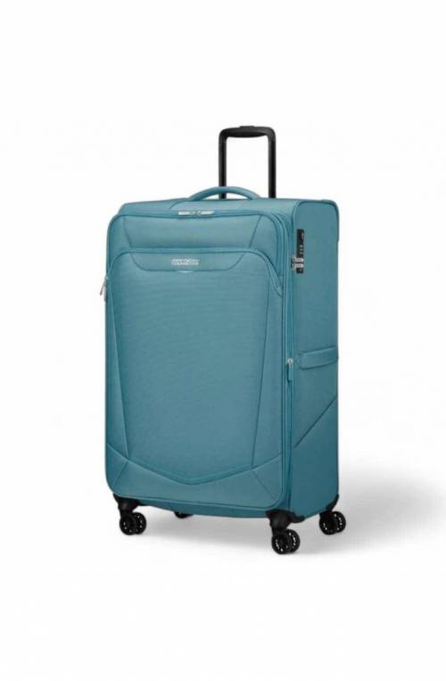 American Tourister Trolley SUMMER RIDE Light blue TSA lock Unisex - ME7-01006