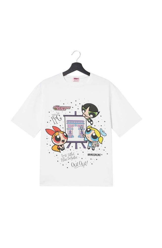 BRACCIALINI accessories POWERPUFF GIRLS T-shirt White - PPGTOP02-LG
