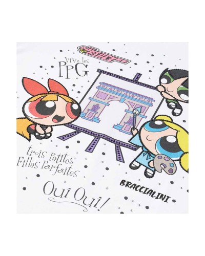 BRACCIALINI accessories POWERPUFF GIRLS T-shirt White - PPGTOP02-LG