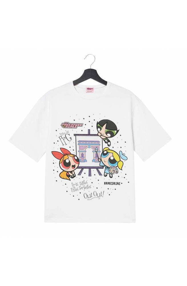BRACCIALINI accessories POWERPUFF GIRLS T-shirt White - PPGTOP02-SM