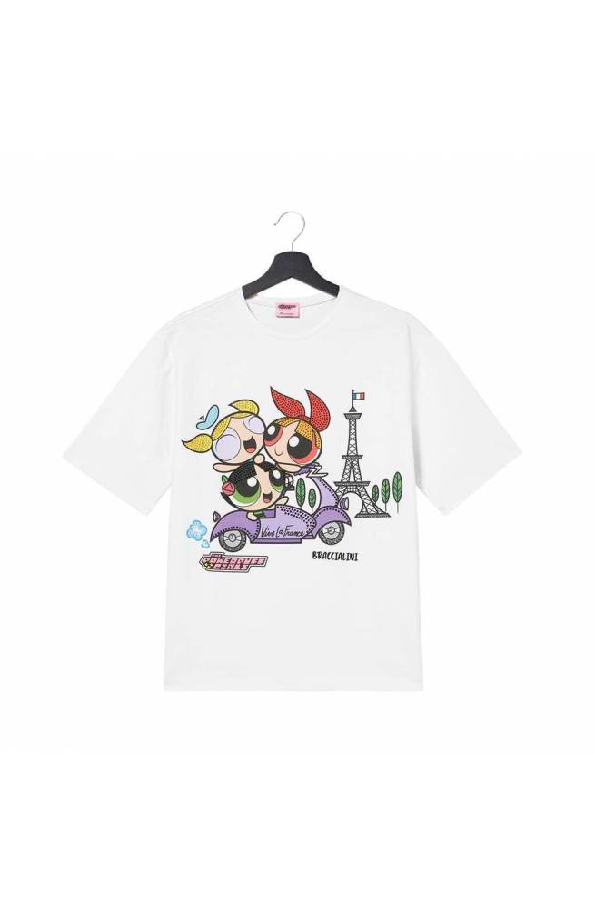 BRACCIALINI accessories POWERPUFF GIRLS T-shirt White L - PPGTOP03-LG