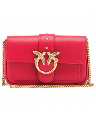 PINKO Bag LOVE ONE POCKET Female Leather Red - 100061-A0F1-R30Q