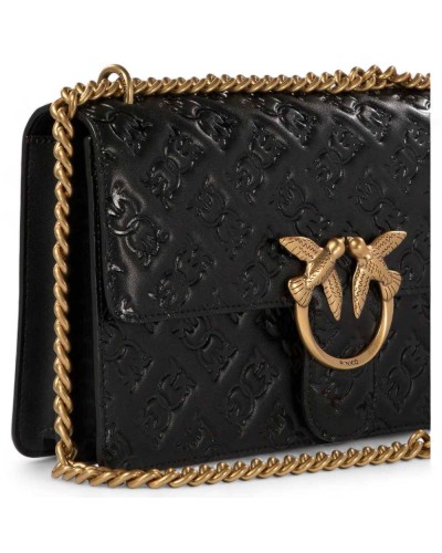PINKO Bolsa LOVE ONE Mujer Cuero Negro - 100941-A1YB-Z99Q