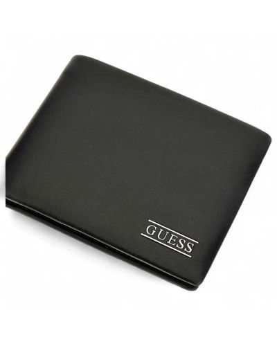 Portafoglio GUESS NEW BOSTON Uomo Nero - SMNEBRLEA20BLA