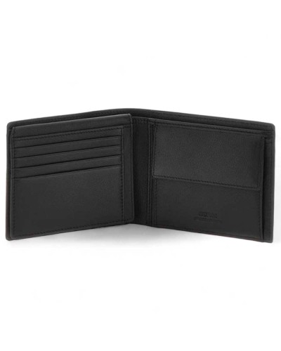 Portafoglio GUESS NEW BOSTON Uomo Pelle Nero - SMNEBRLEA24BLA