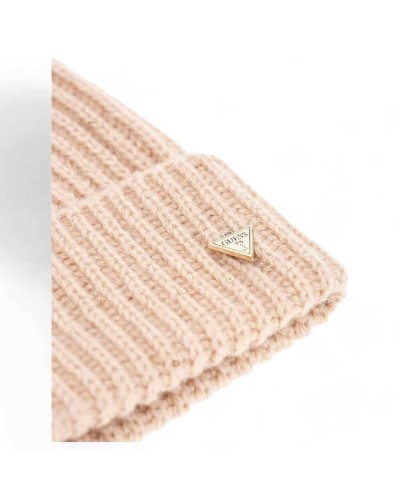 GUESS Hat BEANIE Hat Pink M Female - AW5236WOL01ROS-M