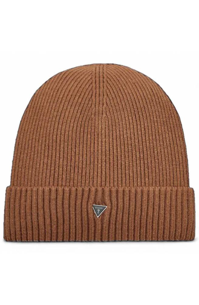 GUESS Hat MITO BEANIE Hat Brown L Unisex - AM9430POL01SAN-L