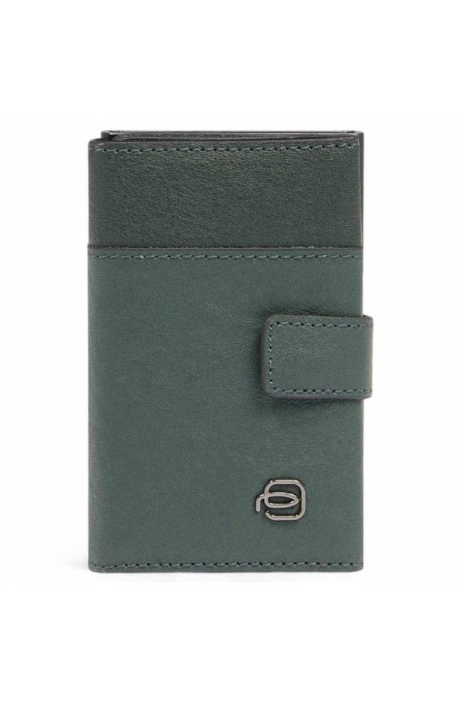 PIQUADRO Credit card case BLACK SQUARE Male Green - PP5649B3R-VEVE