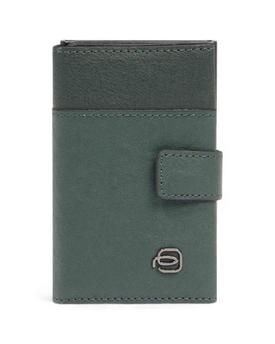 PIQUADRO Credit card case BLACK SQUARE Male Green - PP5649B3R-VEVE