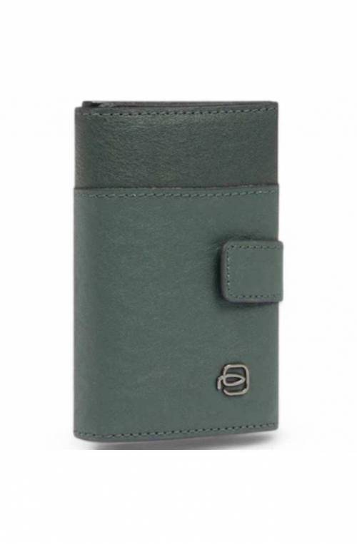 PIQUADRO Credit card case BLACK SQUARE Male Green - PP5649B3R-VEVE