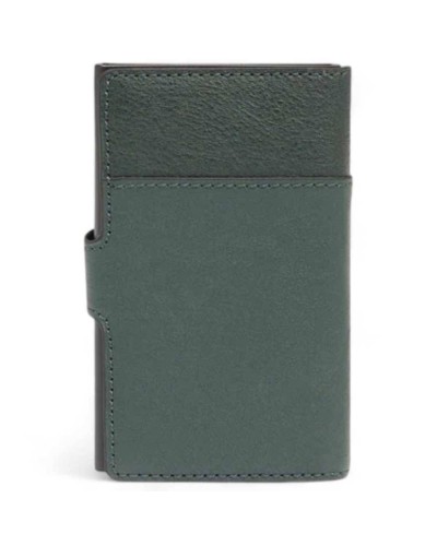 PIQUADRO Credit card case BLACK SQUARE Male Green - PP5649B3R-VEVE