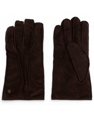 GIANNI CHIARINI Gloves Male Suede Brown - 11126CM13688