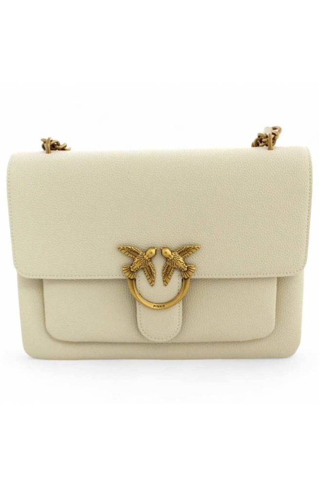 PINKO Tasche LOVE ONE Damen Leder Weiss - 104527-A29Q-Z14Q-U