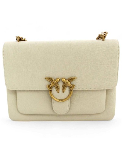 PINKO Tasche LOVE ONE Damen Leder Weiss - 104527-A29Q-Z14Q-U