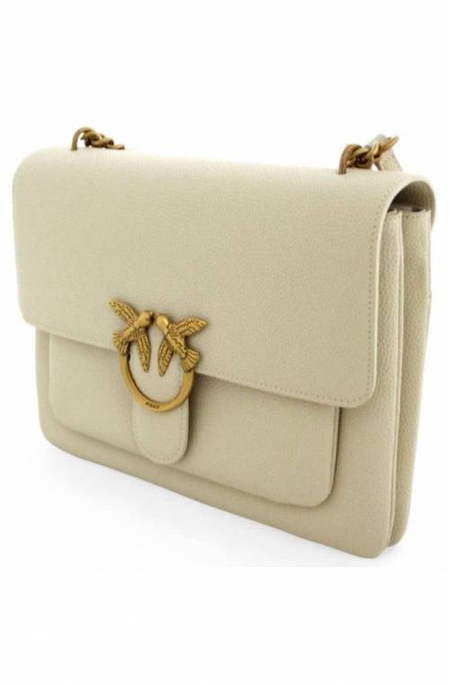 PINKO Tasche LOVE ONE Damen Leder Weiss - 104527-A29Q-Z14Q-U