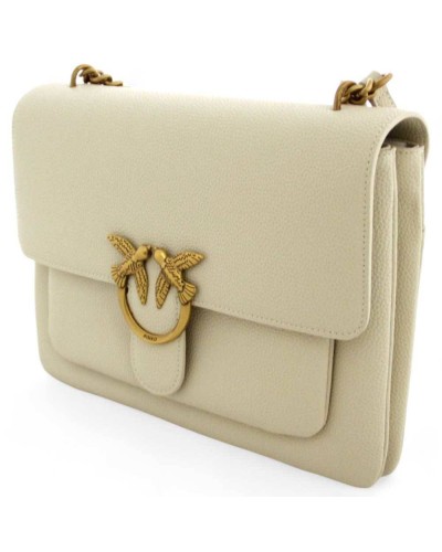 PINKO Tasche LOVE ONE Damen Leder Weiss - 104527-A29Q-Z14Q-U