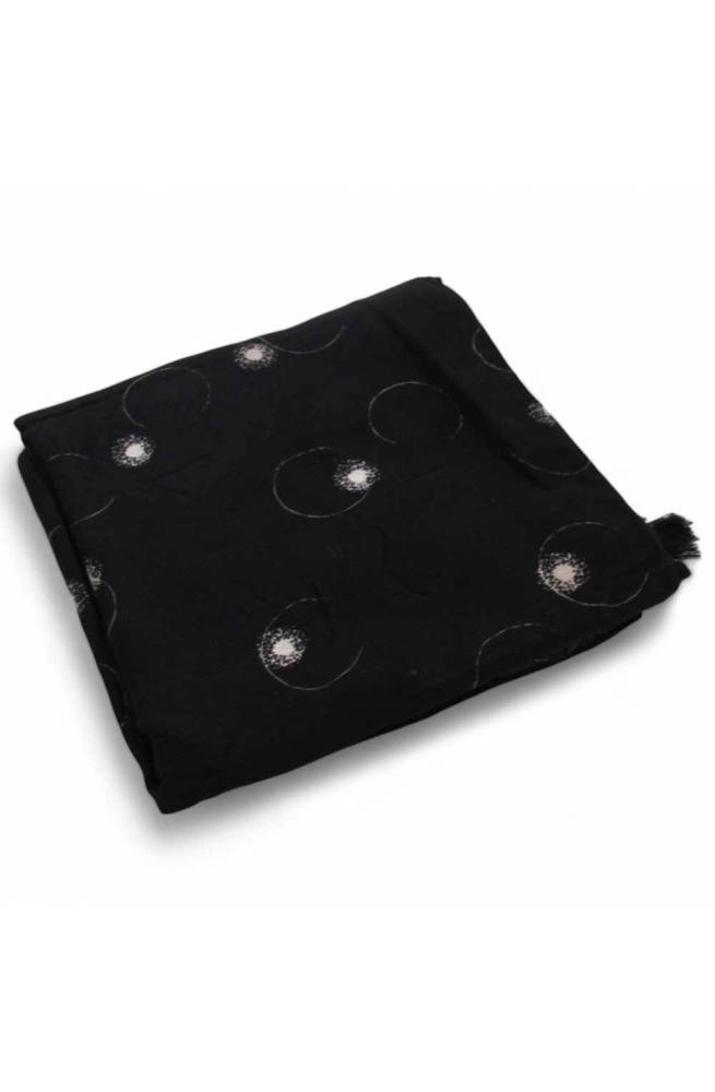Atelier du sac Scarve BLOOMING Female Black - 16129-BLO-W4P-P