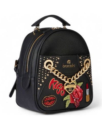 BRACCIALINI Mochila ROCK Mujer Negro - B17904-YY-100