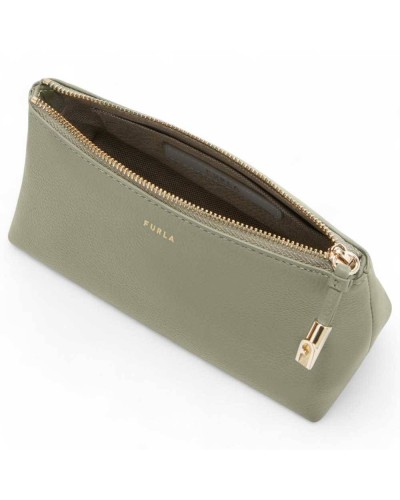 FURLA Beauty case GOCCIA Female Leather Green - WE00710-BX3036-AG700
