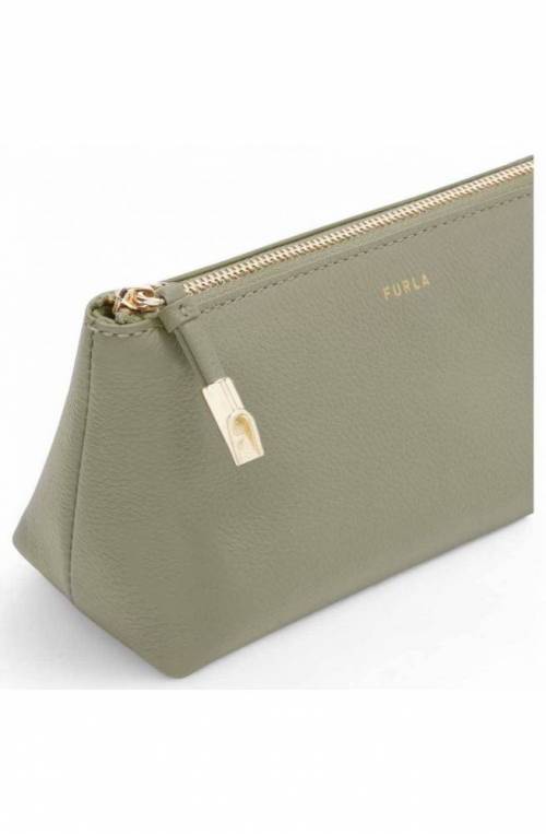 FURLA Beauty case GOCCIA Female Leather Green - WE00710-BX3036-AG700