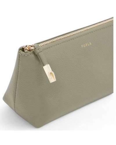 FURLA Beauty case GOCCIA Female Leather Green - WE00710-BX3036-AG700