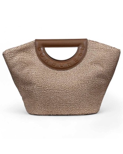 BORBONESE Tasche BOUCHE Damen Beige-Braun - 91010046-I15-994