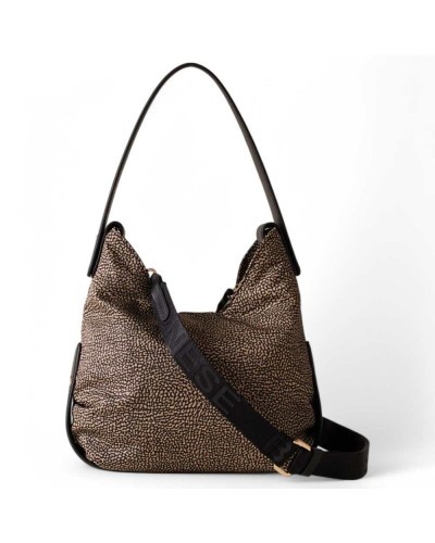 BORBONESE Tasche ECLIPSE Damen Natuerlich, Schwarz - 91010016-I15-X11
