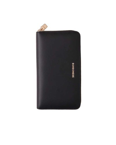 BORBONESE Geldbörse Damen Leder Schwarz - 920091-AB6-100