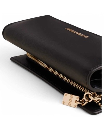 BORBONESE Wallet LETTERING Female Leather Black - 920102-AB6-100