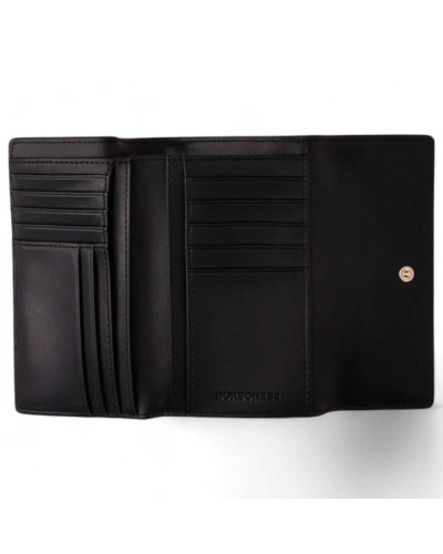 BORBONESE Wallet LETTERING Female Leather Black - 920102-AB6-100