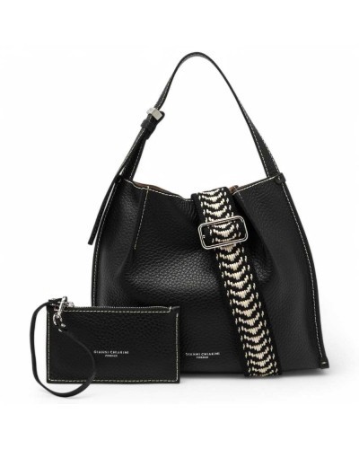 GIANNI CHIARINI Bolsa DORY Mujer Cuero Negro - 11636RNGDBLNA2566