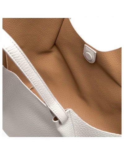 GIANNI CHIARINI Bag DUA Ladies Tote Leather White - 9720RNGDBL13347