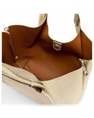 GIANNI CHIARINI Bolsa DUA Mujer Tote Cuero Oro- 9720RNGDBL13864