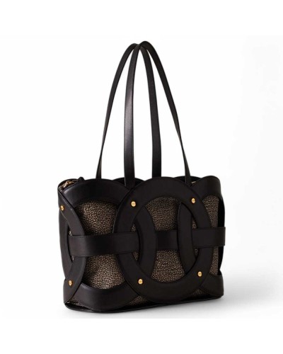 BORBONESE Bolsa ALL ROUND Mujer Op.Classic Negro - 91010052-0057-100